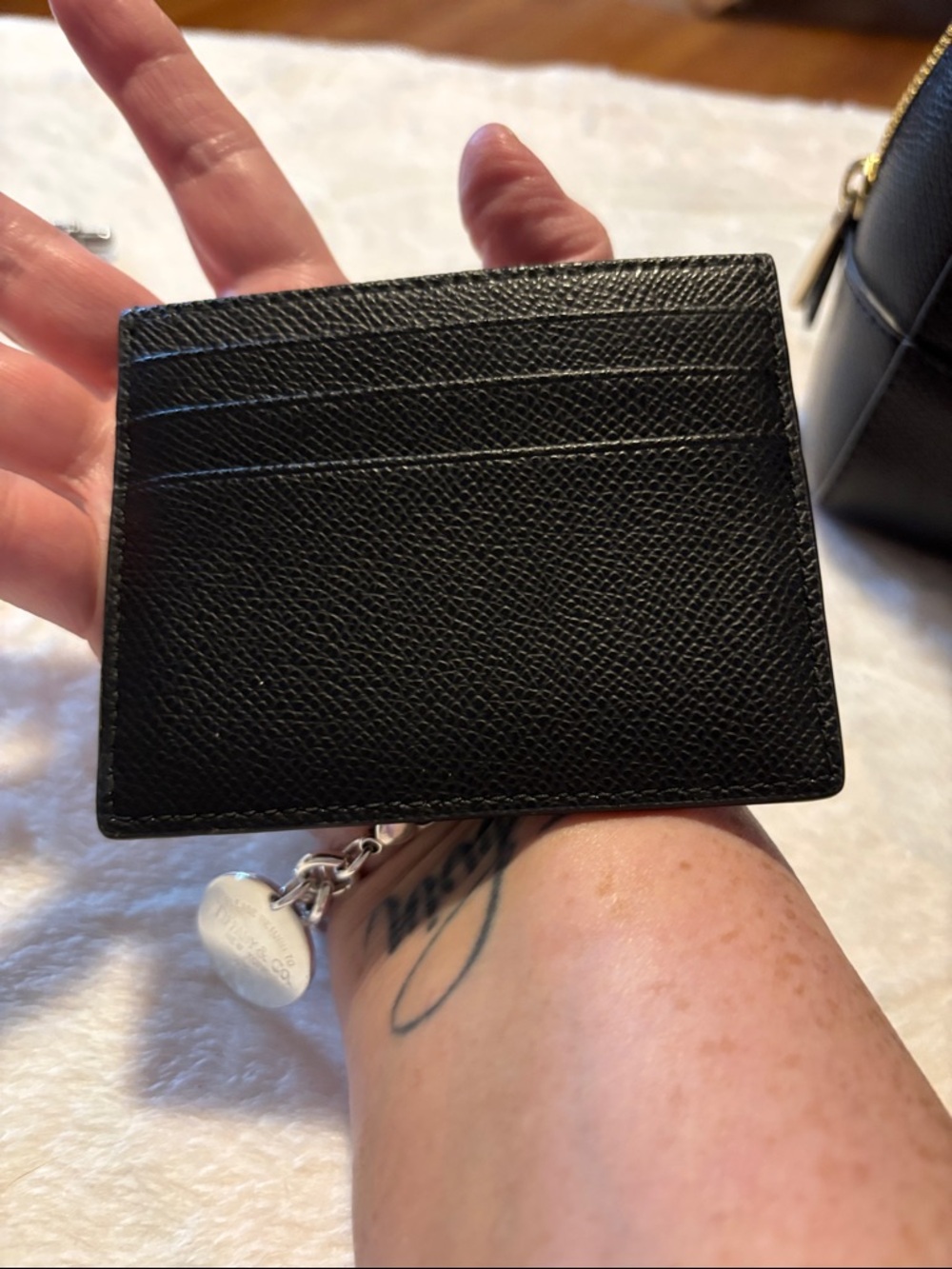 Furla Black Crossbody Bag with Card Holder and Strap - Picture 3 of 12